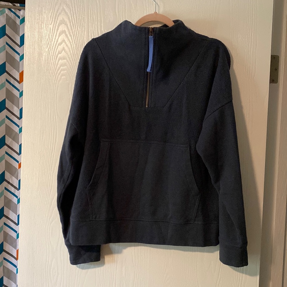 REI Cooperative Navy Sweatshirt with Kangaroo Pouch Size Small Like New